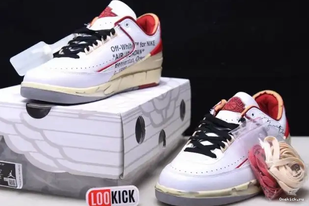 One Kick Retro White Low Red Jordan Off-White SP DJ4375-106 2 0520